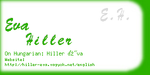 eva hiller business card